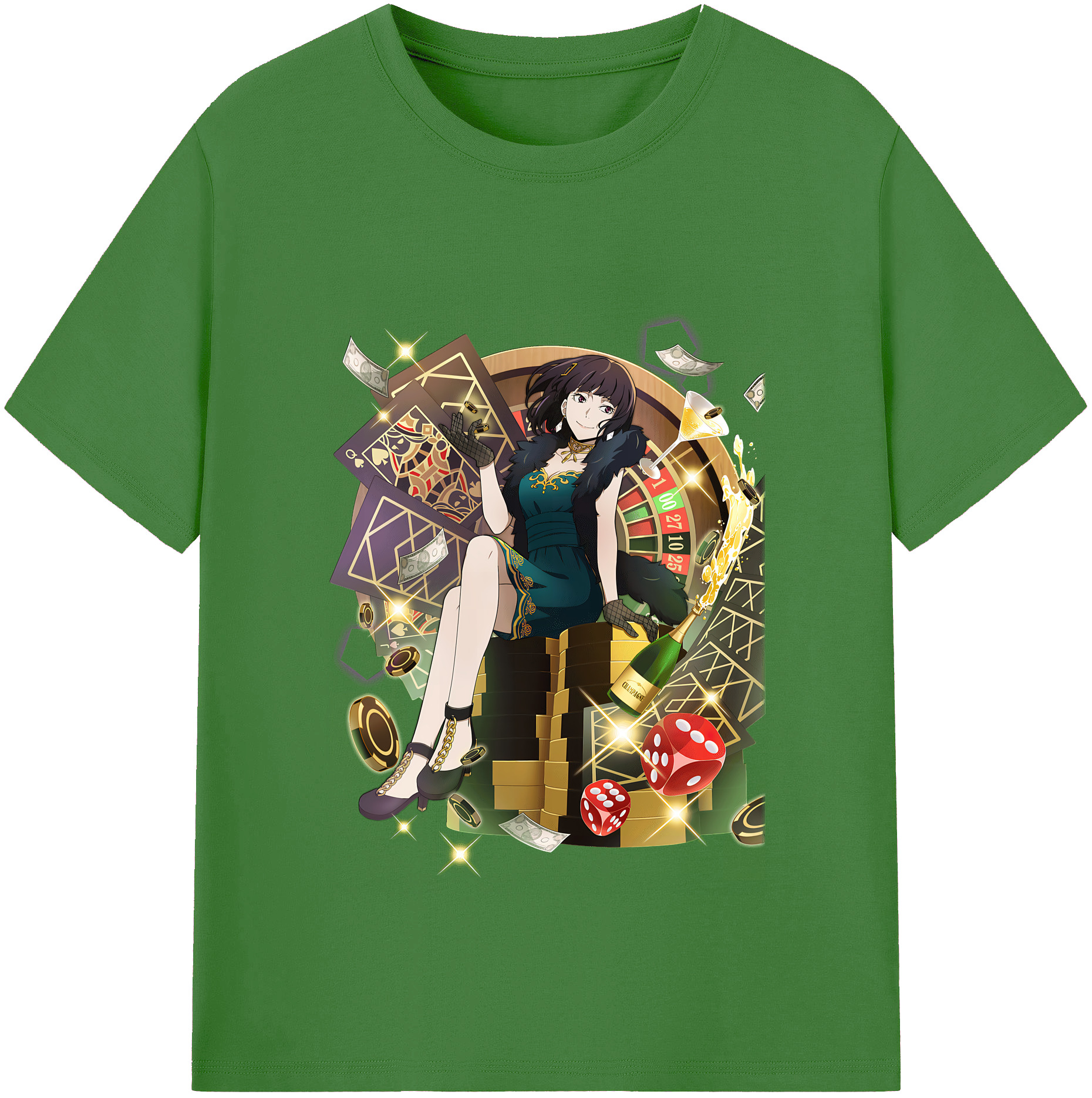 （画像用） 文豪ストレイドッグス Bungo Stray Dogs レディースカジュアルプリントTシャツ（綿100％）